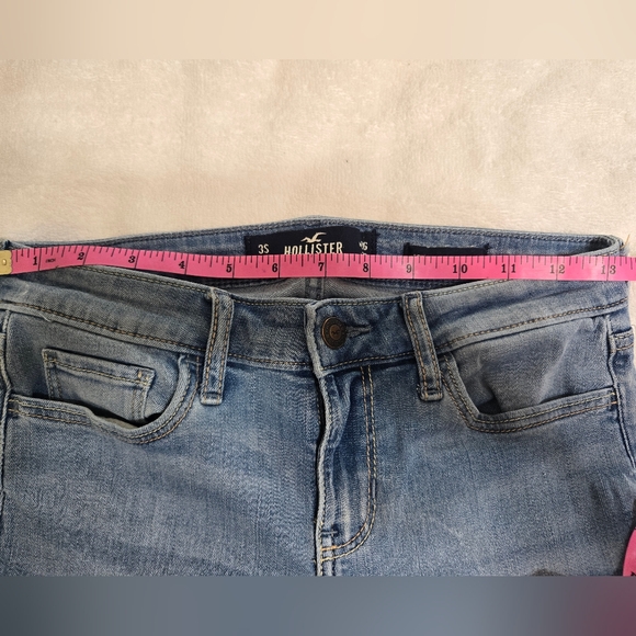 Hollister Womens Blue Jeans Suprr Skinny Low Rise Size 3S W26 L28 - Picture 9 of 16